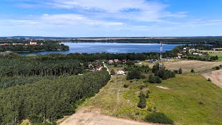 Działka w Moryniu blisko jeziora z wytyczoną drogą [upl. by Thorma]