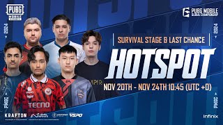 Survival Stage Hotspot  2024 PUBG MOBILE GLOBAL CHAMPIONSHIP [upl. by Staffard]