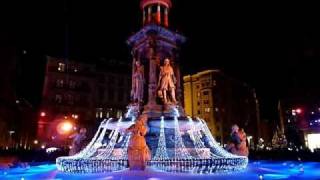 Fête des Lumières Lyon 2010  Place des Jacobins [upl. by Oilime]