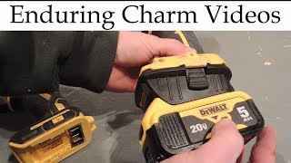 Review 20 To 18 Volt battery Adapter For Dewalt Tools [upl. by Hodgson]