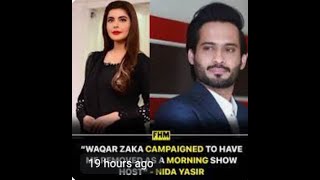 NIDA YASIR ARY Morning Show reply [upl. by Arramat]