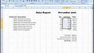 Formatting Currency With Excel [upl. by Ludba]