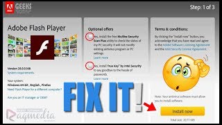 How To Fix Adobe Flash Player Problems SOLVED Windows 7810 [upl. by Silma]