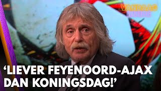 Johan over politiestakingen Ik heb liever FeyenoordAjax dan Koningsdag  VANDAAG INSIDE [upl. by Nerb156]