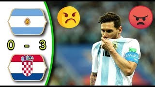 Argentina vs Croatia 0  3 FIFA World Cup 21062018 [upl. by Vandervelde]