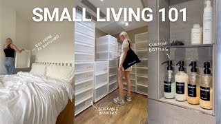 How to organize and decorate small apartment  8 tips amp hacks ✨ ad [upl. by Eelimaj]