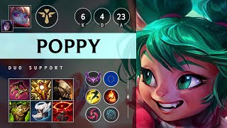 Poppy Support vs Leona Vision Controller  EUW Master Patch 1420 [upl. by Areval]