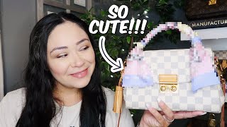 LOUIS VUITTON CROISETTE  SMALL LOUIS VUITTON UNBOXING💜 [upl. by Nylodnew]