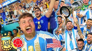 Argentinien vs Kolumbien  FINALE Stadionvlog 🇦🇷  MESSI GEWINNT COPA AMÉRICA 🐐😭  ViscaBarca [upl. by Irma]