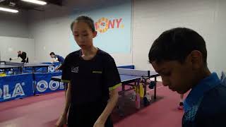 Elite TTC Goldenway Individual League  Div A  Wendy Liu 869 vs Henry Li 806  30 [upl. by Brandie]