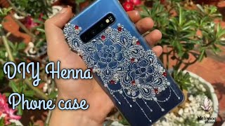 DIY Henna inspired Phone Case  Phone case decor tutorial [upl. by Arand]