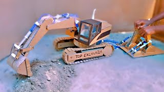 How To Make Hydraulic JCB From Cardboard  JCB at Home [upl. by Clayborn]