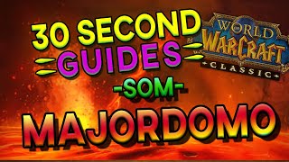 Majordomo Executus  Molten Core  SoM  30 Second Guides [upl. by Vasiliki]