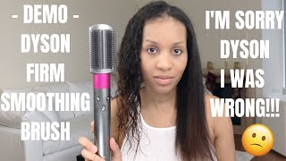 DEMO  DYSON AIRWRAP FIRM SMOOTHING BRUSH  I WAS WRONG PART 2 OF 2 [upl. by Tasha]