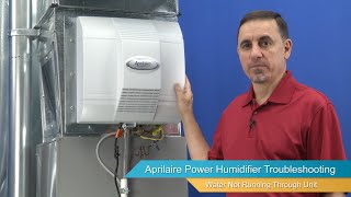 AprilAire Fan Powered Humidifier Troubleshooting  Water Not Running [upl. by Juta]