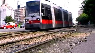 Tramvaie Siemens ULF in Oradea 5  Siemens ULF Trams in Oradea 5 15 06 amp 16 07 2010 [upl. by Aihsemaj]