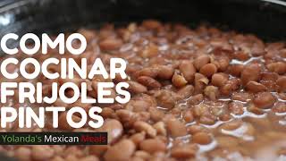 Como Cocinar Frijoles Pintos Receta Facil How to Cook Pinto Beans Simple Recipe [upl. by Fennessy447]