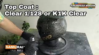 Carbon look helmet Easy DIY Paint Tutorial using SamuraiPaintPHilippines [upl. by Sanders]