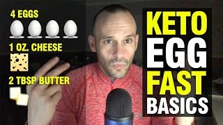 KETOGENIC EGG FAST  THE BASICS How Many Eggs [upl. by Edasalof437]