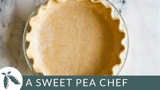 Flaky Pie Crust WITHOUT Butter  Easy Dessert  A Sweet Pea Chef [upl. by Krishna]