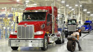 Inside US Peterbilt Truck Factory🚛Producing Giant Trcuks Manufacturing processs Assembly line [upl. by Lolly]