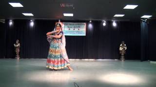 IDC 2014  3rd Place Senior Solo Hana Khan  Madhuban mein Radhika nache re Kathak [upl. by Eerat548]