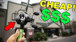 Buying CHEAPEST Baitcaster At BASS PRO SHOPS [upl. by Adnorrehs]