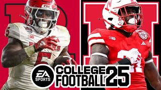 Rutgers at Nebraska  Week 6 Simulation EA College Football 25 [upl. by Bogey64]