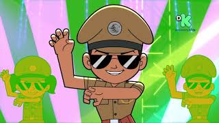 Little Singham  Official Song – Police Ki Vardi Sher Ka Dum  Kids Cartoon DiscoveryKidsIndia [upl. by Yadsnil]