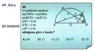 Günün Geometri Sorusu49 MY Geometri2 Kitabından  YKS2025 [upl. by Elliven41]