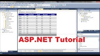 ASPNET Tutorial 3 How to Create a Login website  Creating Database For website [upl. by Adon]