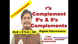 rs Complement  8s Complement  6s Complement  Formula for rs Complement  DLD  STLD [upl. by Einnoc864]