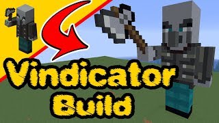 Minecraft Vindicator  Vindicator Statue Build PS4 Xbox PC Switch Pocket edition [upl. by Calvo]