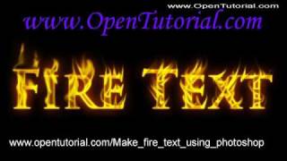 How To Make Fire Text Using Photoshop [upl. by Gayla856]