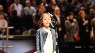 Liamani Singing the National Anthem for Bucks 2nd [upl. by Woolson]