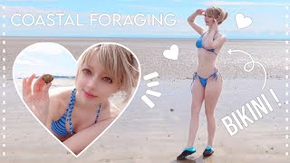 ♡ BIKINI ♡ COASTAL FORAGING  Catch Cook Eat [upl. by Suzzy]