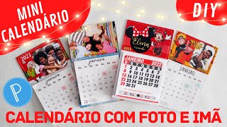 Mini Calendário 2023 imã de geladeira PASSO A PASSO  Com e Sem Foto  Calendário Personalizado [upl. by Oirevas613]