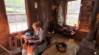 The Shoe Shop at Old Sturbridge Village was constructed in the mid19th century Shoes Makers 1800s [upl. by Anhavas41]