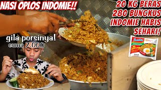 GA BERHENTI NAMBAH DI NASI OPLOS INDOMIE VIRAL PORSI JUMBO HARGA 7000 DI PURWOKERTO [upl. by Anaud]