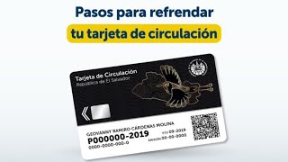 Tutorial para refrendar tarjeta de circulación en línea en El Salvador [upl. by Kahl]