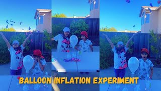 Balloon Inflation Experiment Baking Soda amp Vinegar Science 🎈🧪 [upl. by Guillermo]