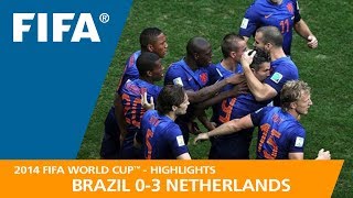 Brazil v Netherlands  2014 FIFA World Cup  Match Highlights [upl. by Aicatsal]