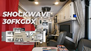 Tour the 2023 Shockwave 30FKGDX Toy Hauler [upl. by Noryv]