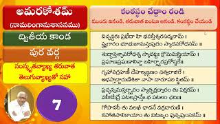 007 Learn Amarakosam అమరకోశం నేర్చుకుందాం ద్వితీయకాండ పుర వర్గ [upl. by Aserehs]