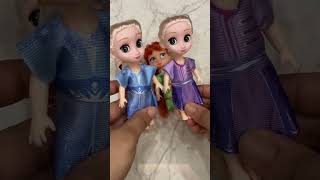 Annia and elsia toddler doll satisfying unboxing asmr anna frozen annaelsa annia doll [upl. by Ydnamron]