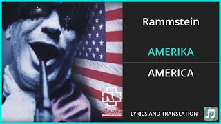 Rammstein  AMERIKA Lyrics English Translation  German and English Dual Lyrics  Subtitles Lyrics [upl. by Enyr]