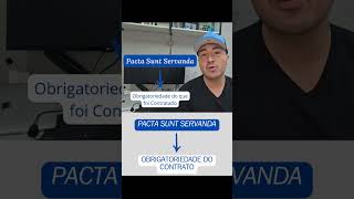 Princípio do Pacta Sunt Servanda  auladedireito contratos direitocontratual direito [upl. by Seagrave]