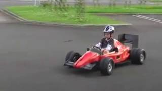 Ferrari electric ride on F1 kids car repowered 24V DC 500W go kart PanlongIC speed controller [upl. by Johny311]