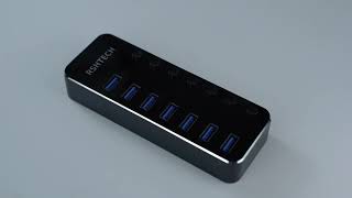 RSHTECH 7Port Powered USB 30 Hub RSH518 with Individual OnOff Switch [upl. by Barbara]