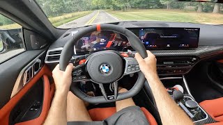 2025 BMW M4 Competition xDrive POV Drive Impressions and ASMR [upl. by Neelasor]